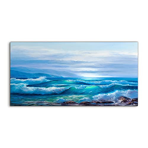 Image Acrylique Murale 120x60cm pour Habiller un Grand Mur Vide de Salon avec un Paysage de Mer