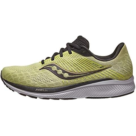 Saucony Men's Guide 14, Keylime/Gravel, 10 Medium Cover