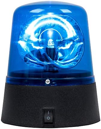 MiniSun | Novelty Rotating Blue LED Police Siren Flashing Light | Mood Lights, Home Décor & Improvement Essential