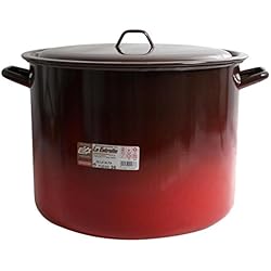 Cacerolas Rojas Antiguas Esmaltaciones La Estrella Olla, 36 cm