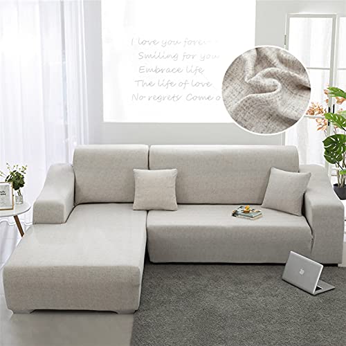 Couvercle de canapé extensible stretch l forme d'angle floral