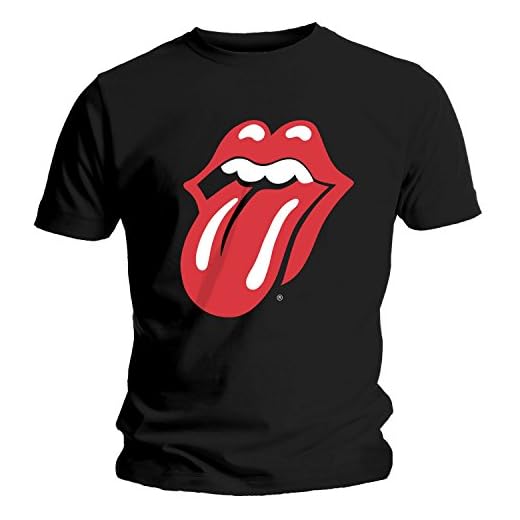 The Rolling Stones - Camiseta de manga corta para hombre, color negro, talla Large