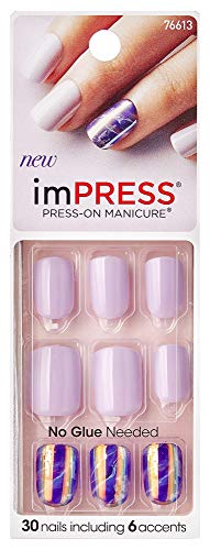 KISS imPRESSWILDFLOWERS Short Length Press-On Manicure Nails