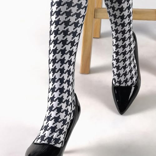 Premium 80D Fashion Colorful Opaque Tights for Women with Designs Control Top Pantyhose Patterned Stockings4