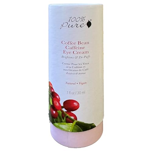 100% Pure 1FMCBEC Coffee Bean Caffeine Eye Cream Refresh & Hydrate Under Eye Treatment Reduce Puffiness, Dark Circles, Wrinkles With Green Tea, Rose Hip, Vitamin E - Youthful Vibrant Eyes - Vegan thumb #7