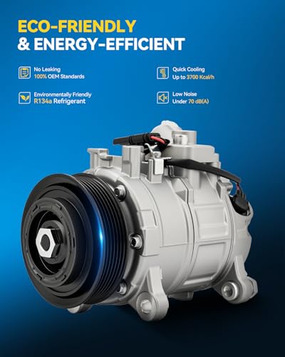 Image of PHILTOP 141151NC Air Conditioner AC Compressor with Clutch for BMW X1 2017-2019, 2013-2015 2.0T,X3 2013-2015, 2017 2.0T,X4 2015, 2017-2018 2.0T