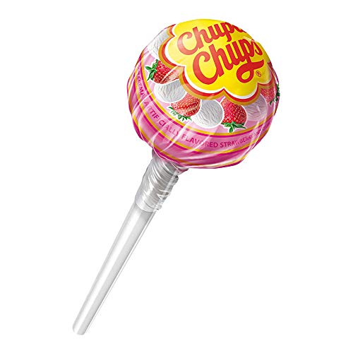 Chupa Chups Lollipops, 40 Candy Suckers for Kids, Cremosa Yogurt, 2 Assorted Creamy Flavors, for Gifting, Parties, Office, 40 Count