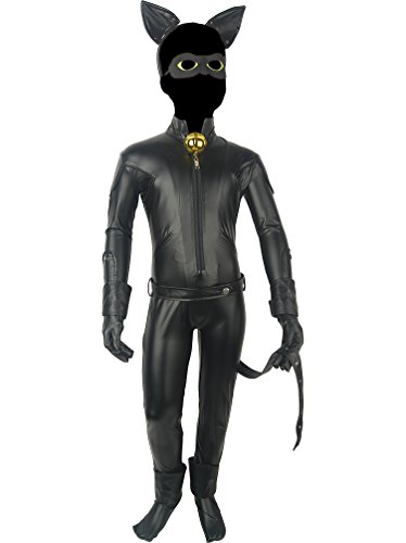 XYZcos Kids Boys' Miraculous Ladybug Adrien Agreste Cat Noir Costume Size 12