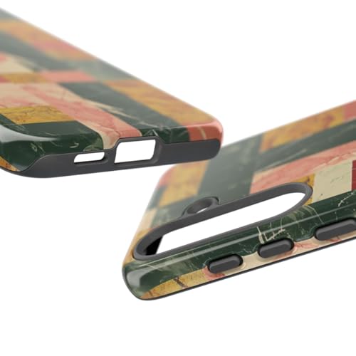 Coque Samsung S25 Plus rigide marbre rétro étui brillant mince