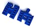 TrainLab Wooden Railway to Plarail Train Track Adapters (Blue)