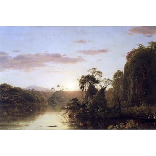 Impression sur toile Frederick Edwin Church La Magdalena grand format 76x101 cm