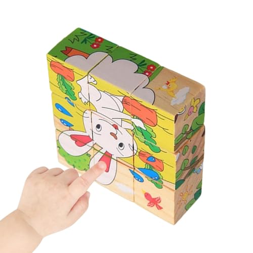 Kids Wooden Puzzle Blocks, STEM Educational Toy Set, Interactive Brain Training Game, Learning Activity for Classroom Home Study
