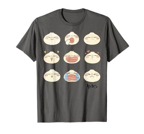 T-shirt Disney Pixar Bao aux neuf émotions graphiques en coton pour homme et femme