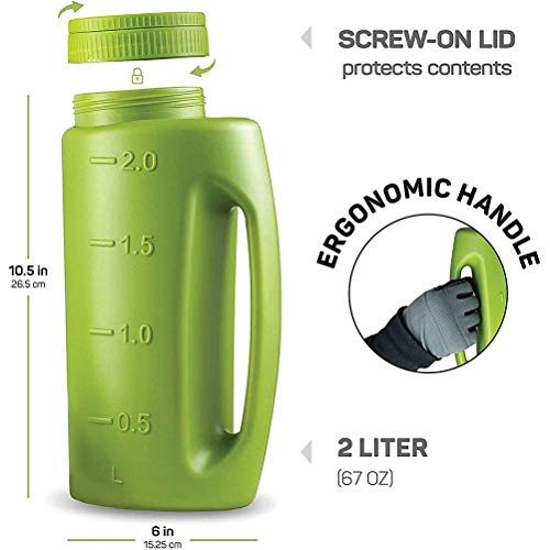 Handstreuer mit verstellbarem Loch und 2L Shaker für Dünger und Streugut