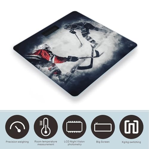 Báscula digital para baño con plataforma amplia y pantalla LCD miniatura 3