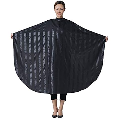 SMARTHAIR Professional Salon Cape Polyester Barber Cape Hair Cut Cape,54”x62”,Black,C035001C Cover