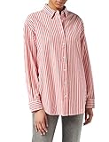 100% algodón Wrangler Oversized Office Shirt Camisa, Rosa Rojo, XXL para Mujer