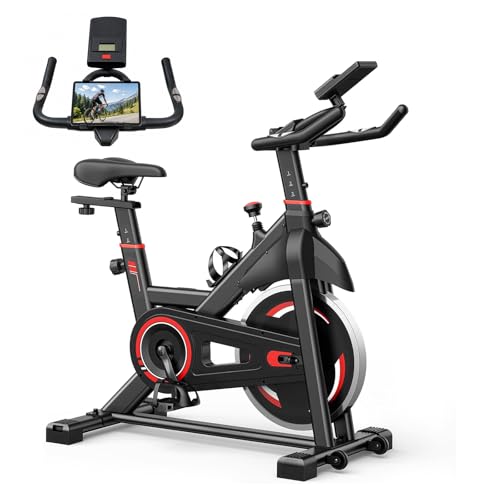 Image of Exercise Bike with App, Stationary Bike for Home, Indoor Workout Bike