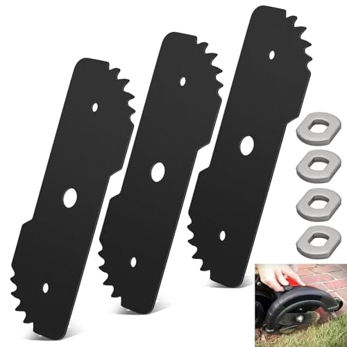 Karbay 3 Pack 7-1/2 Edge Hog Heavy Duty Edger Replacement Blades EB-007 Compatible with Black & Decker Hog 7.5 inch Lawn Trimmer LE750 LE710 LE760.