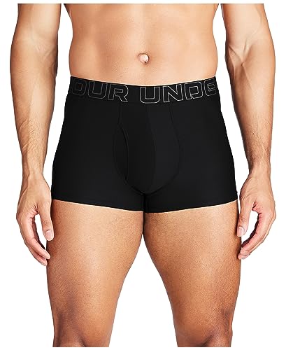 Under Armour Men's Performance Tech Brief Underwear, 3" Inseam, 1-Pack, Black Solid, 5X-Large - image 1