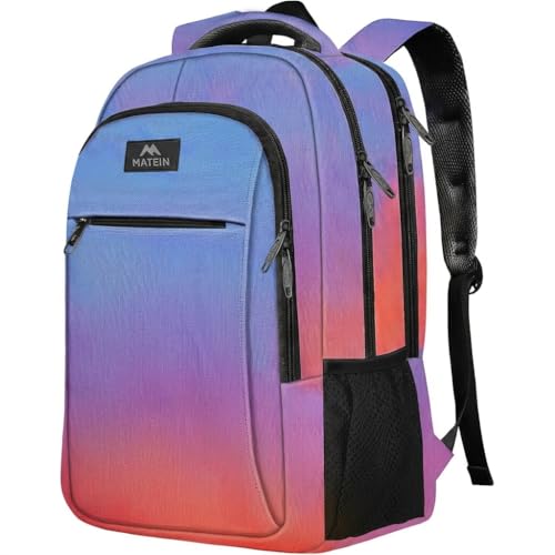 MATEIN Fashion Laptop Backpack 15.6 Inch Anti Theft Slim Travel Backpack Water Resistant Computer Bag for Men & Women