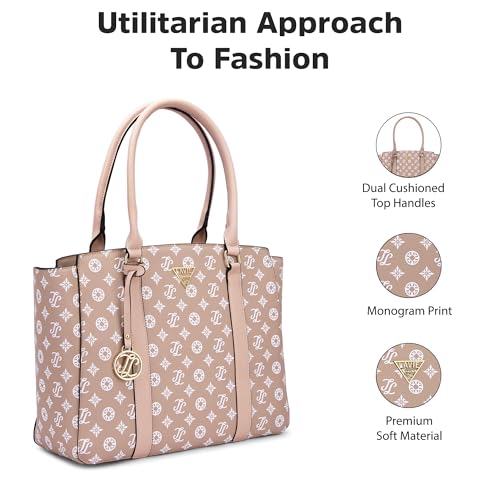 Image of Lavie Signature Women's Mono Shelton Tote Bag | Tote Handbag for Work | Ladies purse | Stylish Shoulder Bag | Gift for Women