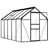 El sistema de canalones permite un drenaje eficaz del agua y las aberturas del techo garantizan una ventilación óptima en los días calurosos. Los paneles del techo se fijan con clips de metal para garantizar su durabilidad y uso a largo plazo. Nuestro invernadero es fácil de montar.