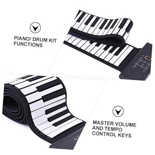 OFFSCH 1 Set 88 Roll 88 Touches De Piano Clavier En Silicone Piano 88 Touches Piano Électronique 88 Touches Piano Pliable 88 Touches Instrument De Piano Majeur Store Enrouleur En - Les Beatles, Paul McCartney, John Lennon, RIngo Starr, George Harrison OFFSCH 1 Set 88 Roll 88 Touches De Piano Clavier En Silicone Piano 88 Touches Piano Électronique 88 Touches Piano Pliable 88 Touches Instrument De Piano Majeur Store Enrouleur En – Image 6