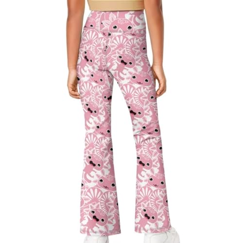 Image of Girls Flare Leggings 5-14T Cute Bell Bottoms for Girl Yoga Pants for Gym