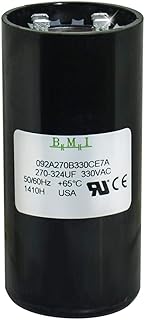 270-324 UF x 330VAC Compatible Replacement for BMI Motor Start Capacitor 092A270B330CE7A Made in The U.S.A.