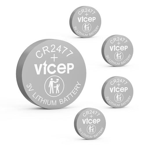 5-Pack de Pilas de Litio CR2477 3V 1100mAh