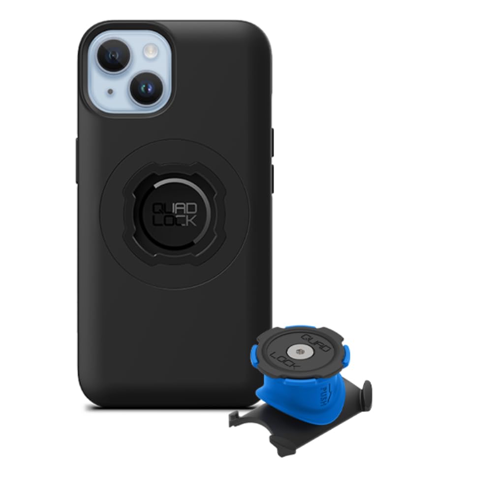 Quad Lock Potence/Guidon Support de Téléphone pour Vélo Kit avec Coque iPhone 14 MAG