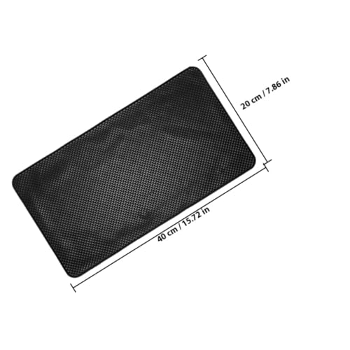 Alfombrilla antideslizante de PU negra WOONEKY para salpicadero rectangular 2