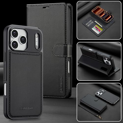 Étui cuir premium iPhone 17 Air violet amovible de haute qualité - 6