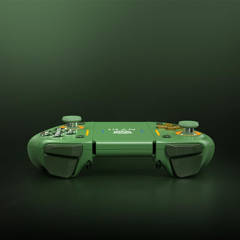 Image of NYXI Hyperion Pro Wireless Controller for Switch /Switch OLED, Hyperion switch controller with Hall Effect Joystick, Programmable, 6-Axis Gyro, Turbo, Vibration (Green)