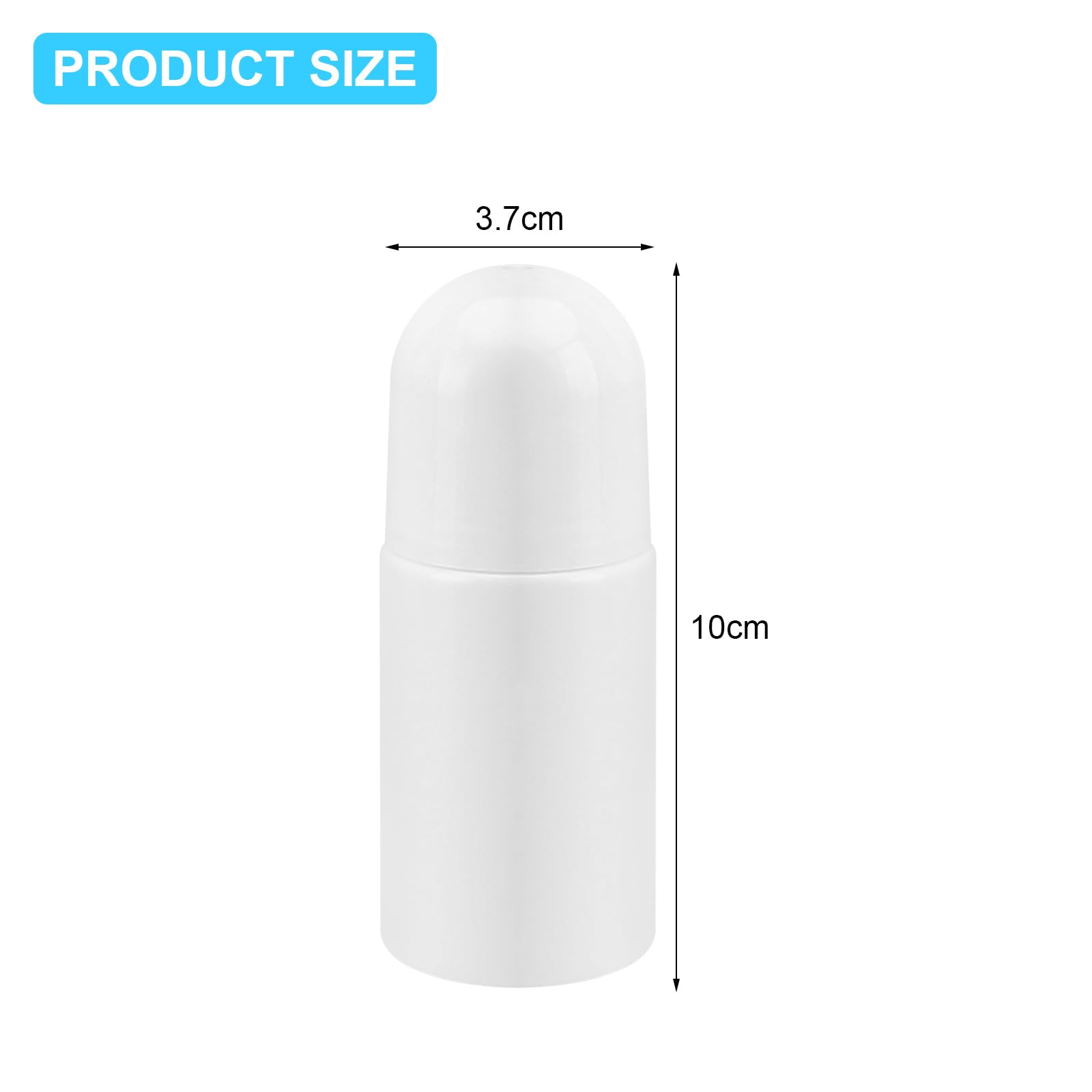APOMOONS 8 Unidades Roll On Rellenable, 50 ml Plástico Frasco Roll-On Vacío, Roll-On para Crema Solar Fragancias Aceites Perfumes Botes Viaje Productos Para el Cuidado de la Piel, Blanco