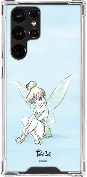 Skinit Clear Phone Case Compatible with Galaxy S23 Ultra - Officially Licensed Disney Tinker Bell Sketch Art Design