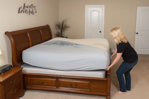 EZ SHEET Mattress Lifter Makes Bed-Making Easy—Lift Your Mattress to Tuck in Sheets Without Strain. Easy to Install, fits All Bed Sizes. Great for Seniors, Parents, and More.