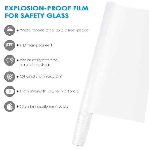 Image of Wall Protection Sheet- Clear Contact Paper Furniture Liner, Transparent Kitchen Backplash Proof || Peel & Stick Cover for Counters - Kitchen Furniture and Walls || (12 x 160 Inch)