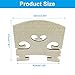 Piutouyar 4/4 Full Size Violin Bridge, 10 Pcs Maple Violin Bridge Violins Replacements Parts