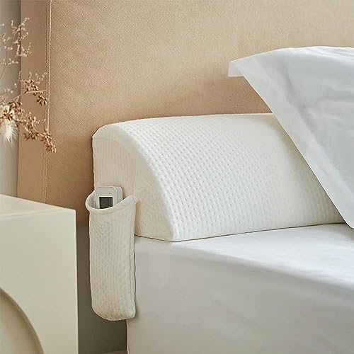 Image of jakoola Bed Wedge Pillow for Headboard Gap Bed Mattress Gap Filler Memory Foam Bed Crack Headboard Pillow Stopper to Close The Gap Between Headboard Wall and Mattress Space Filler King (10x6x76 in)