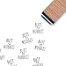 Butt Nugget Chicken Egg Rubber Stamp, 3/5 Inch Small Mini Farm Stamp Scrapbooking Craft Planner