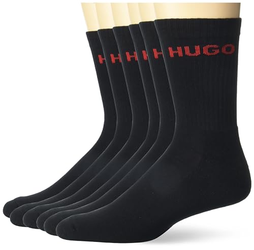 HUGO Men's Six Pack Quarter Length Socks