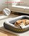 QPAU Aufblasbares Hundebett mit Seiten, waschbares Haustierbett für Reisen, Camping und Zuhause, wasserdichtes tragbares Hundebett mit Pumpe und Tasche für kleine, mittelgroße und große Hunde (Mittel)