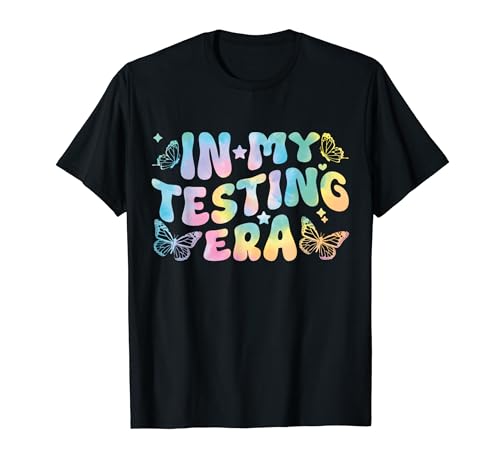 In My Testing Era Teachers Student Rock The Test Testing Day T-Shirt
