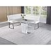 Chintaly Contemporary Dining Counter Set w/Extendable Table and Reversible Nook