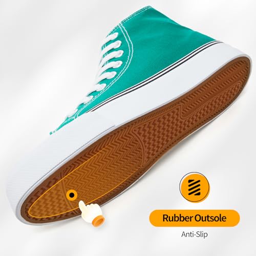 Image of ZGR Womens High Top Canvas Sneakers,Lace-up Canvas Shoes,Casual Tennis Walking Shoes