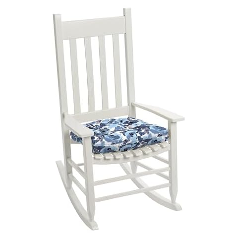 Arden Selections Blue Floral Chair Cushions Cover