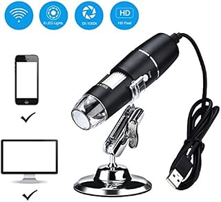 Wireless Digital Microscope,XVZ 0X to 1000x Microscope Magnifier,Mini Pocket Handheld Microscope Camera