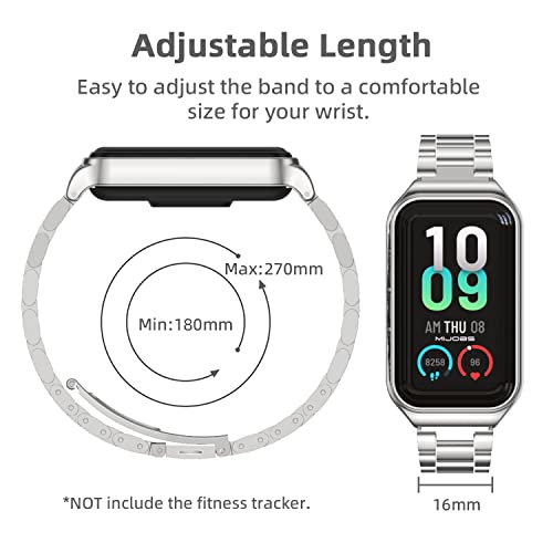 Image of Strap for Amazfit Band 7 Metal Replacement Strap Wristband Watch Strap Compatible with Amazfit 7 Fitness Tracker smartwatch
